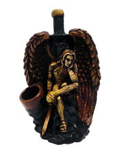 Lucifer Fallen Angel Handmade Tobacco Smoking Hand Pipe Biblical Religious Art picture