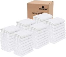 Bath Towel White Cotton Blend Large 24x48 Bulk Pack of 6,12,48,60 Towels set picture