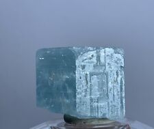 Museum Grade Aquamarine Crystal Terminated Beryl Sky Blue Color Natural Specimen picture