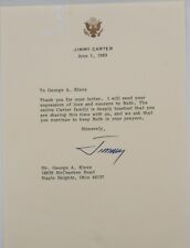 Jimmy Carter Signed 1983 Letter About Ruth Autographed POTUS Rare picture