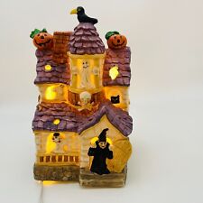 Vintage Halloween Figurine Creepy Cottage House by Prettique 1992 picture
