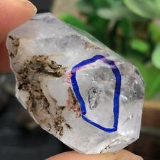 Rare TOP Genuine Herkimer Diamond Crystal+three Moving Water Droplets 36.7G picture