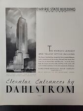 1930 Dahlstrom Elevator Empire State Building Fortune Magazine Print Advertising picture