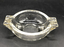 Vintage Clear Glass and Amber Ashtray 6 Slot Ashtray picture