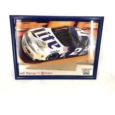 Miller Lite We Race For Beer Nascar Ford Racing Bar Mirrored Decorative Wall Art picture