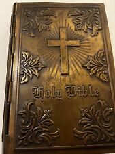 Only 50 Thousand Copies Made Rare Brass Covered Bible picture