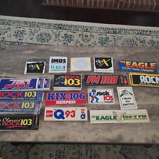 Classic ROCK 103, EAGLE, 96X Memphis Radio Station Stickers from 1980s-90s Era. picture