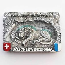 Lion Monument, Luzern, Switzerland Tourist Gift Souvenir 3D Resin Fridge Magnet picture