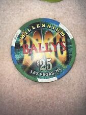 $25 Bally’s Millennium Year 2000  obsolete Las Vegas  casino chip picture