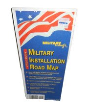 Vintage 1997 US Military Installation Road Map Large Fold-Out Military Living's picture