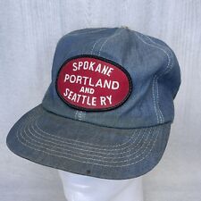 Vintage Spokane Portland and Seatle RY Hat Cap, K-Brand Worn Distressed Unique picture