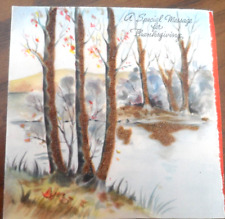 Vintage Thanksgiving Card - 1945 HALLMARK - WRITING INSIDE picture