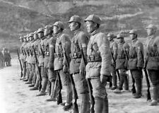 WWII B&W Photo Japanese Soldiers in Formation World War Two Japan WW2  / 2298 picture