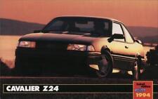 Cars 1994 Chevrolet Cavalier Z24 Chrome Postcard Vintage Post Card picture