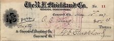 1907 R.F. STRICKLAND CO. CONCORD BANKING CO CONCORD GA CHECK 16-8 picture