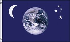 3'x5' Earth Moon And Stars Flag Banner Outdoor Planets Sky Space Astronomy 3x5 picture