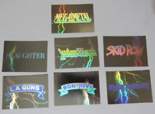 1991 Impel Mega Metal set of  7 HOLOGRAM Chase Insert Cards. picture