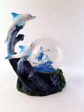 Marine Life Dolphins Figurine Snow Globe for Office or Home Decoration picture