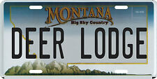 Deer Lodge Montana Aluminum License Plate picture