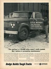 1966 Print Ad Chrysler Dodge Farm Truck 1961 D600 Lyle Wendt Bear Creek WI picture