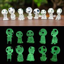 10Pcs Resin Princess Mononoke Forest Elf Kodama Luminous Figures Ornaments Toys picture