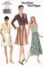 1990's VOGUE Misses' Skirt Pattern 9414 Size 8-12 UNCUT picture