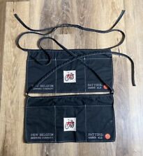 Lot x2 New Belgium Brewing Company Fat Tire Amber Ale Black Utility Apron Pocket picture