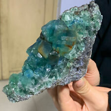 1.15LB Rare crystal samples of transparent green cubic fluorite/China picture