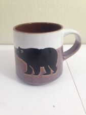 Cape Shore Vacation Classics Black Bear Coffee cup mug Lavender white speckles picture