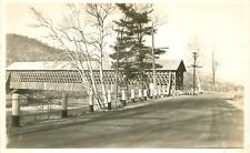 RPPC Postcard New Hampshire Old Lattice Covered bridge 23-4447 picture