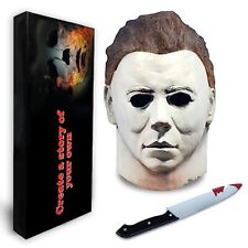 Michael Myers Mask Halloween Full Head Scary Horror Murderer Cosplay-Adult Size* picture
