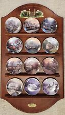 Thomas Kinkade Mini Plates Enchanted Seasons 12 piece set picture
