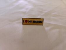 I Love My Husband Heart Vintage Lapel Pin picture