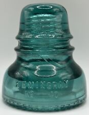 ATQ 1893 Hemingray No 40⚡️Electric⚡️Insulator Aqua Green Glass picture
