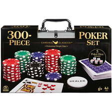 300-Piece Poker Set with Aluminum Carrying Weight Chips Plus 5 Poker Dice picture