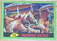 2012 TOPPS HERITAGE MARS ATTACKS GREEN #22 Burning Cattle picture