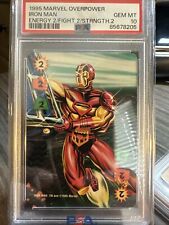 1995 MARVEL OVERPOWER IRON MAN ENERGY FIGHT STRENGTH POP 4 PSA 10 picture