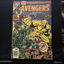 AVENGERS ANNUAL #6 VG+ (Marvel 1976) Captain America Whizzer Living Laser NUKLO picture