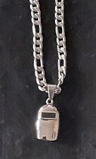 Welder's Necklace (24 In.) With Pendant , Stainless Steel 316L Unique Gift picture