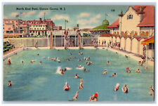 1945 North End Pool Ocean Grove New Jersey NJ Vintage Posted Postcard picture