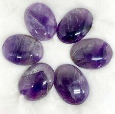 One(1)  Natural Amethyst Thumb Worry Stone picture