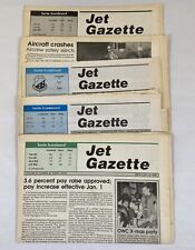 1989/90/91 JET GAZETTE NEWSPAPERS AUSTIN, TX AIR FORCE BASE NEWS (5 PAPERS) picture