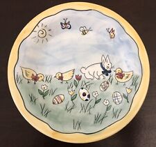 Adorable Hand Painted Westwood Eileen Rosenfeld Easter Dessert Plate picture