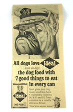 1965 Ideal Dog Food Newspaper Print Ad All Dogs Love Ideal picture
