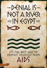 DENIAL NILE RIVER AIDS EGYPT HIV *2X3 FRIDGE MAGNET* AFIS POSTER PROPAGANDA USA picture