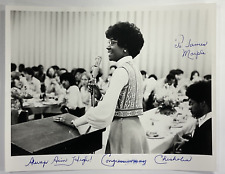 SHIRLEY CHISHOLM Autograph Signed PHOTO 1st Black Congresswoman Always Aim High picture