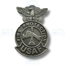 USAF United States Air Force Fire Protection Lapel Pin Badge Official Licensed picture