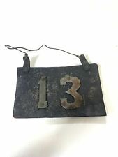 1904 Pennsylvania Leather License Plate 2 Digit 13th Made Antique Rare picture