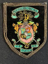 Vintage Lambda Chi Alpha ΛΧΑ Fraternity Crest Patch Velvet Embroidered picture