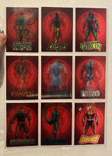 SET 2009 Spider-Man Archives Lenticular Rogues Gallery Complete 9 Card Set R1-R9 picture